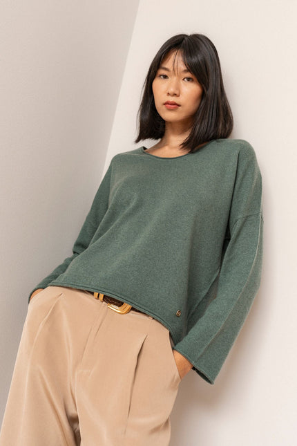 Bel Cashmere | Jersey Anais verde