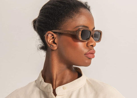 EVÉN I Okulary przeciwsłoneczne JUNTA - drewno orzechowe