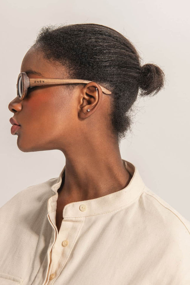 EVÉN I JUNTA Sunglasses - Walnut wood