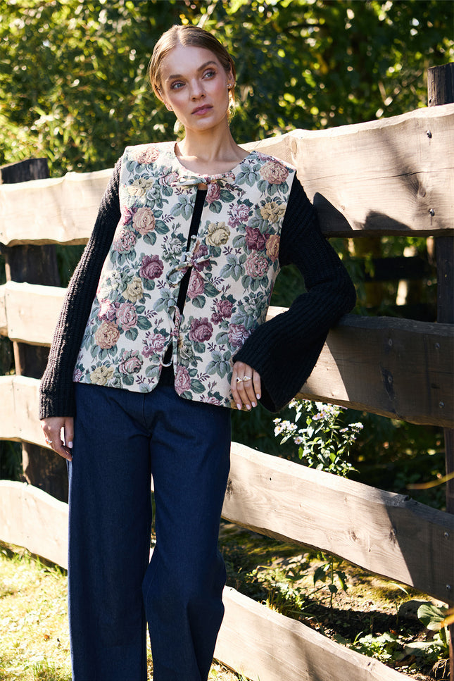 Pat Sege | Leosia jacquard vest