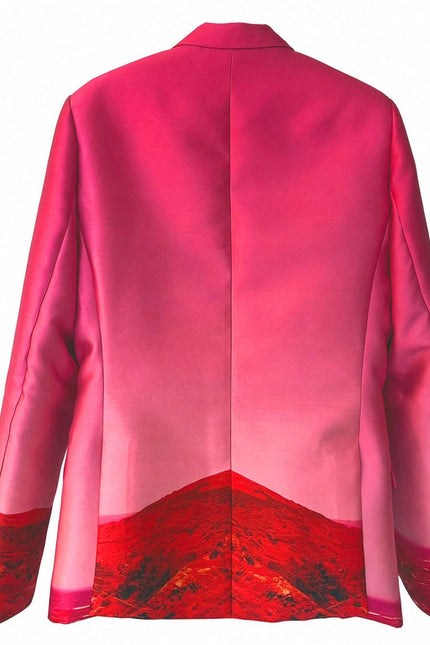 Tailored Blazer - Red Pink