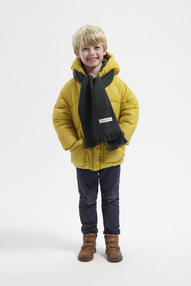 Alpaca Loca | Kids Scarf Dark Grey