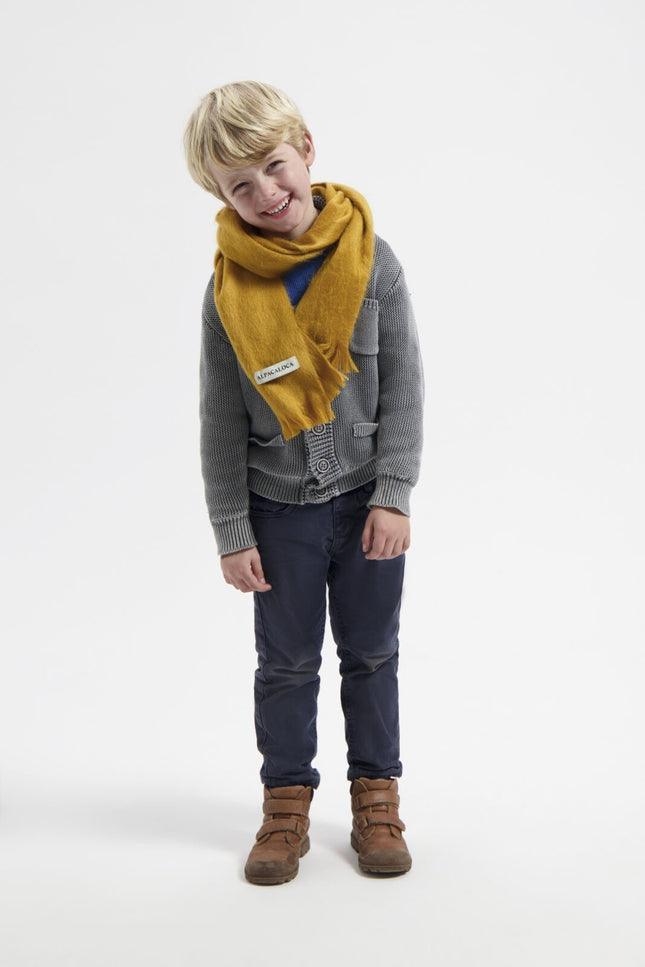 Alpaca Loca | Kids Scarf Ocher