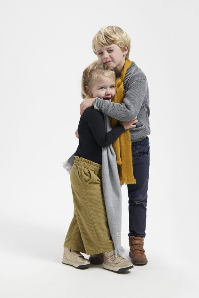 Alpaca Loca | Kids Scarf Ocher