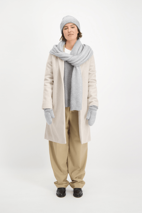 Alpaca Loca | Knitted Scarf Grey
