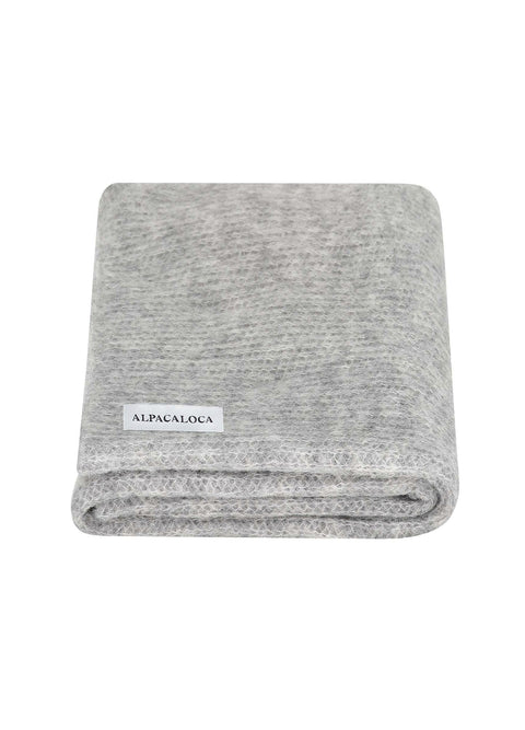 Alpaca Loca | Knitted Scarf Grey