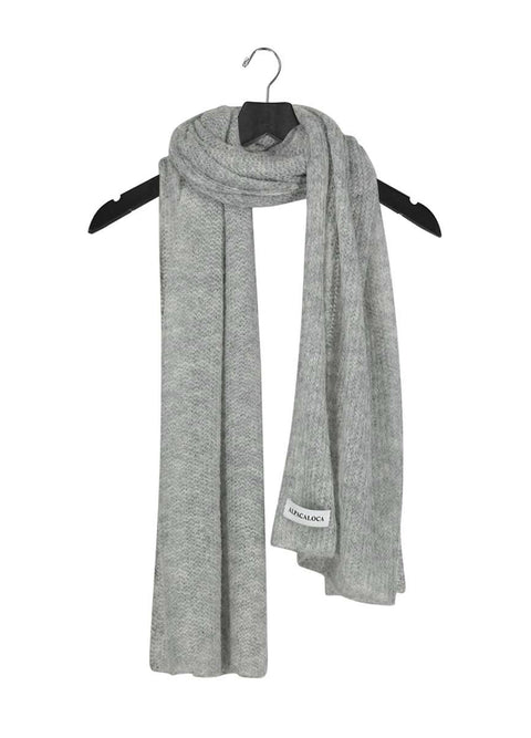 Alpaca Loca | Knitted Scarf Grey
