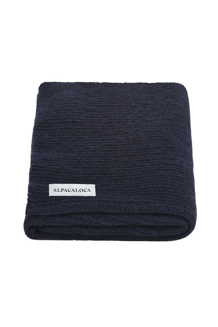 Alpaca Loca | Knitted Scarf Navy