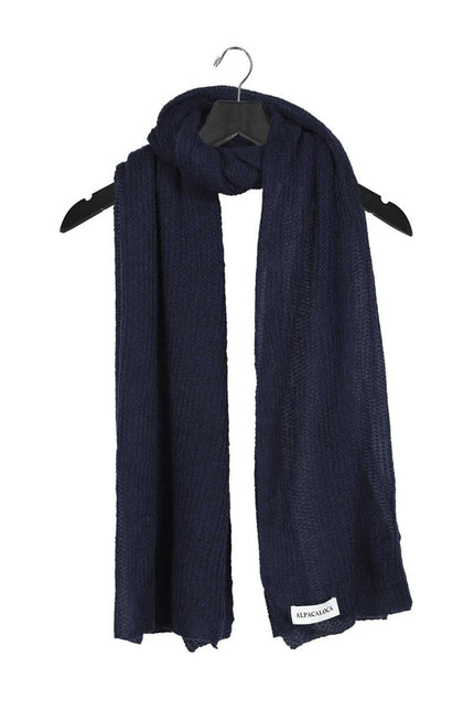 Alpaca Loca | Knitted Scarf Navy