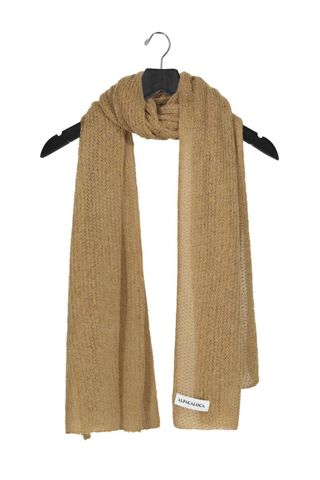 Alpaca Loca | Knitted Scarf Sand