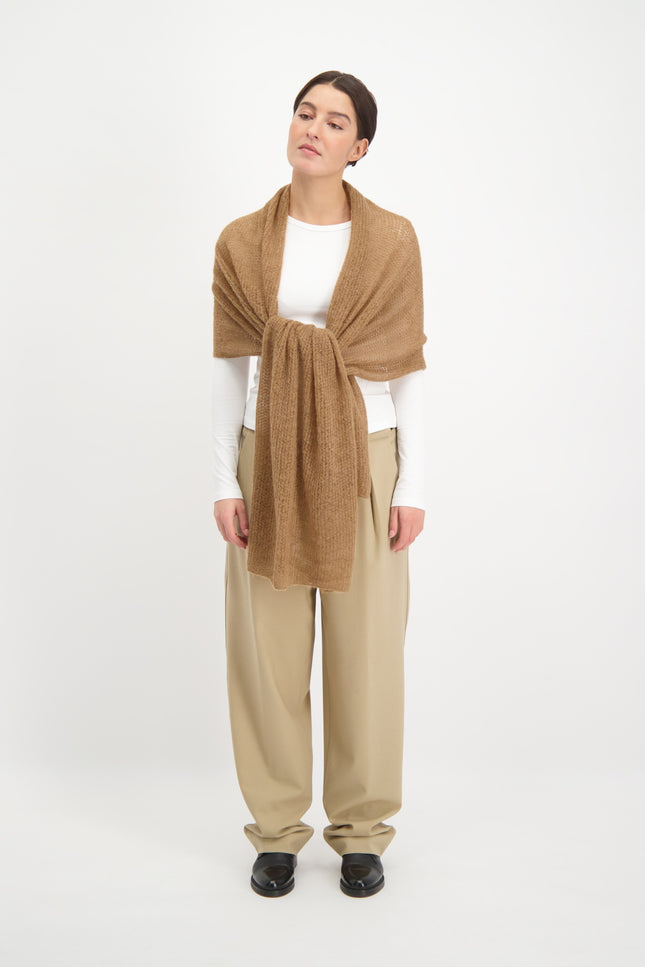 Alpaca Loca | Knitted Scarf Sand