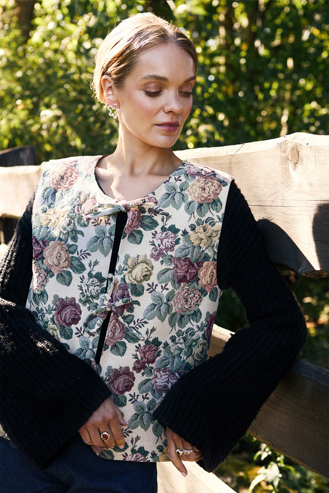 Pat Sege | Leosia jacquard vest