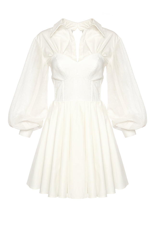 Petra Petrova | Flare Corset  Dress With Sleeves  La Bonita