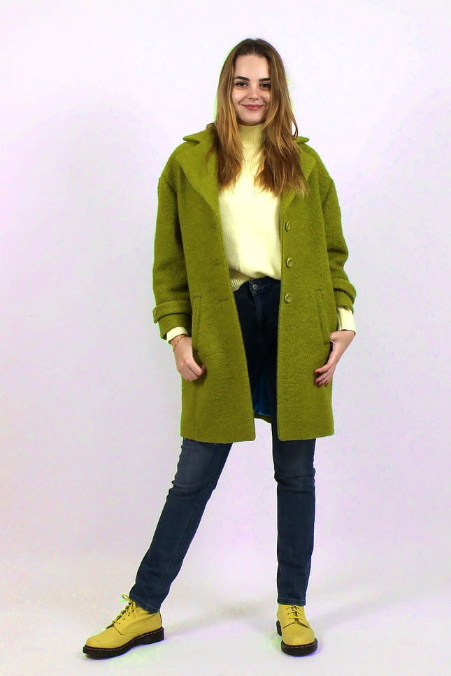 Lalipop Design | Short Coat with large leaf embroidery at the back