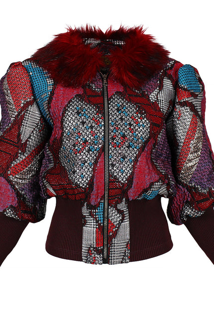 Lalipop Design | Żakardowa kurtka typu bomber
