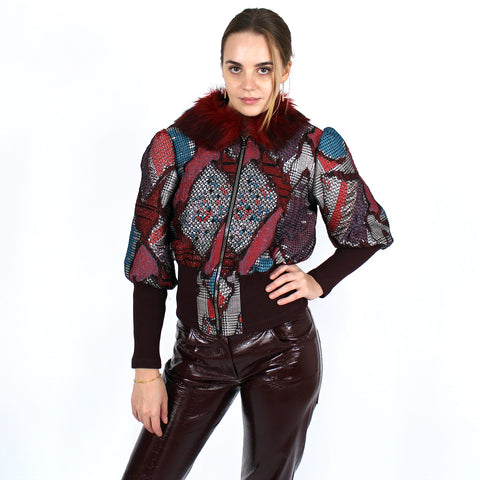 Lalipop Design | Żakardowa kurtka typu bomber