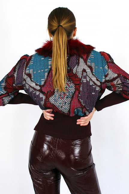 Lalipop Design | Żakardowa kurtka typu bomber