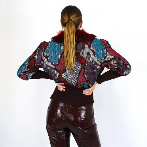 Lalipop Design | Żakardowa kurtka typu bomber