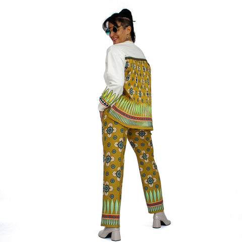 Lalipop Design  | Bluza z nadrukiem z plisowanym tyłem i haftowanym detalem