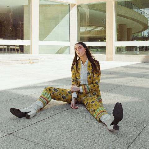 Lalipop Design | Abstract Flower Print Blazer with lining