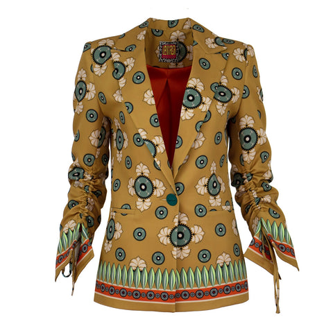Lalipop Design | Abstract Flower Print Blazer with lining