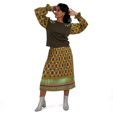 Lalipop Design | Bluza z nadrukiem kwiatowym i haftem