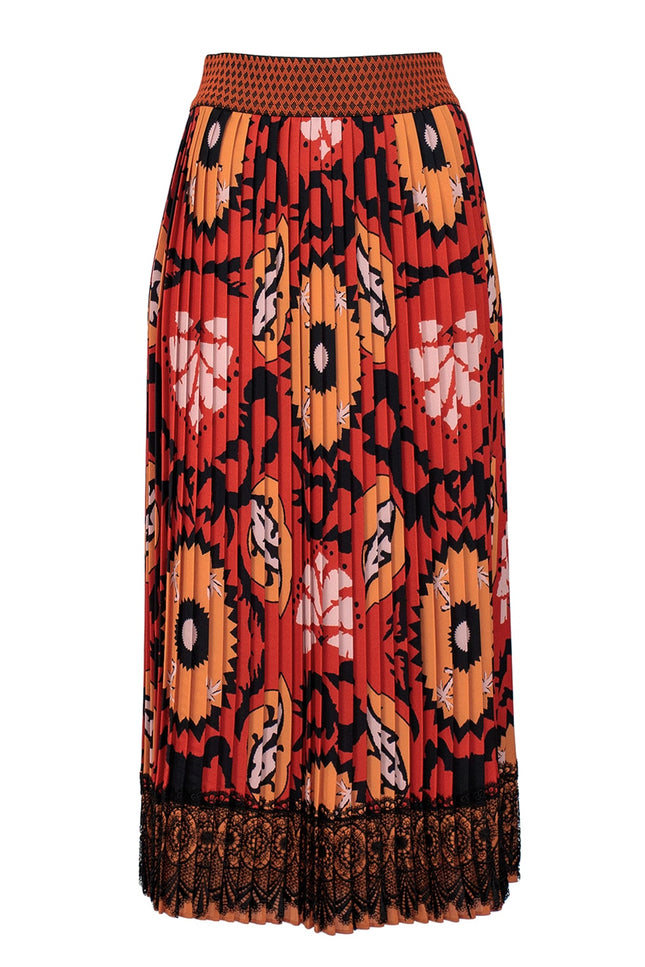 Lalipop Design | Maxi Skirt with guipure lace at the hem