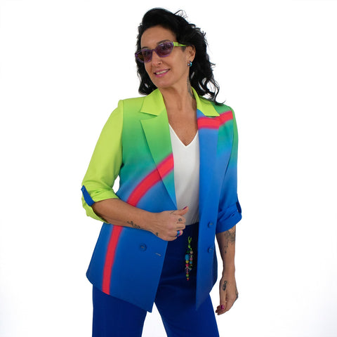 Lalipop Design | Dwurzędowa marynarka z nadrukiem cyfrowym