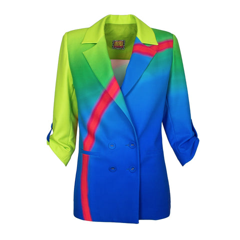 Lalipop Design | Dwurzędowa marynarka z nadrukiem cyfrowym