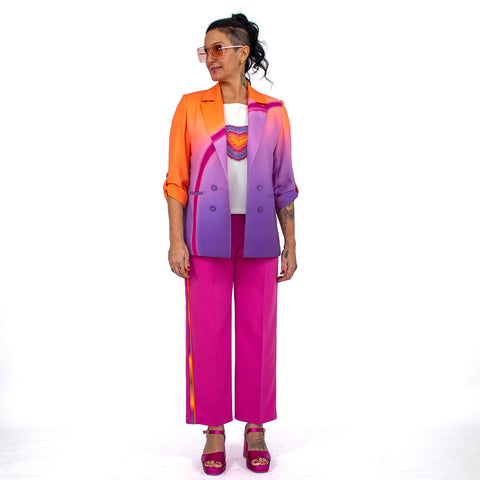 Lalipop Design | Dwurzędowa marynarka z nadrukiem cyfrowym