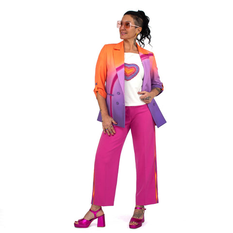 Lalipop Design | Dwurzędowa marynarka z nadrukiem cyfrowym