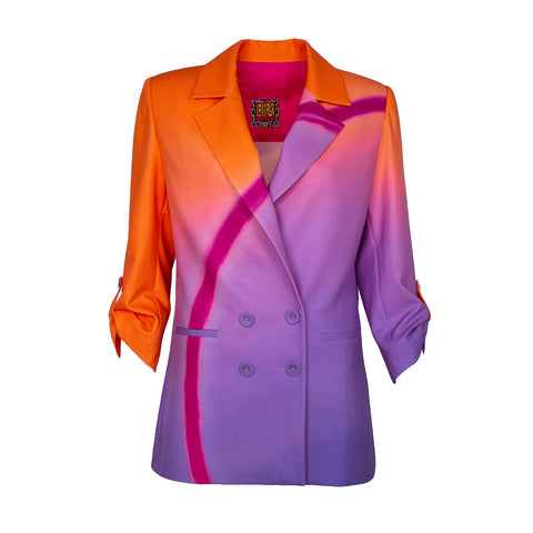 Lalipop Design | Dwurzędowa marynarka z nadrukiem cyfrowym