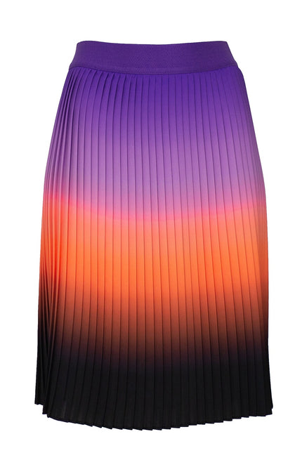 Lalipop Design | Knee-Length Pleated Ombre Midi Skirt