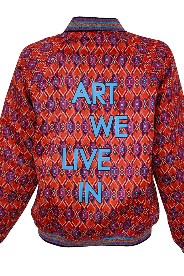 Lalipop Design | Graphic Pattern Satin Bomber