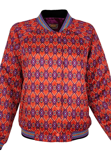 Lalipop Design | Satynowa bomberka z graficznym wzorem