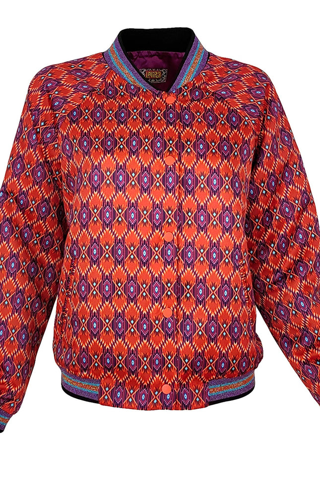 Lalipop Design | Graphic Pattern Satin Bomber