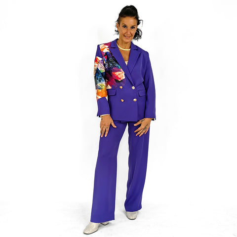 Lalipop Design | Dwurzędowa marynarka zdobiona żakardowym nadrukiem