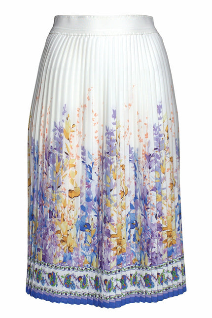 Lalipop Design | Floral-Print Pleated Recycled Fabric Midi Skirt