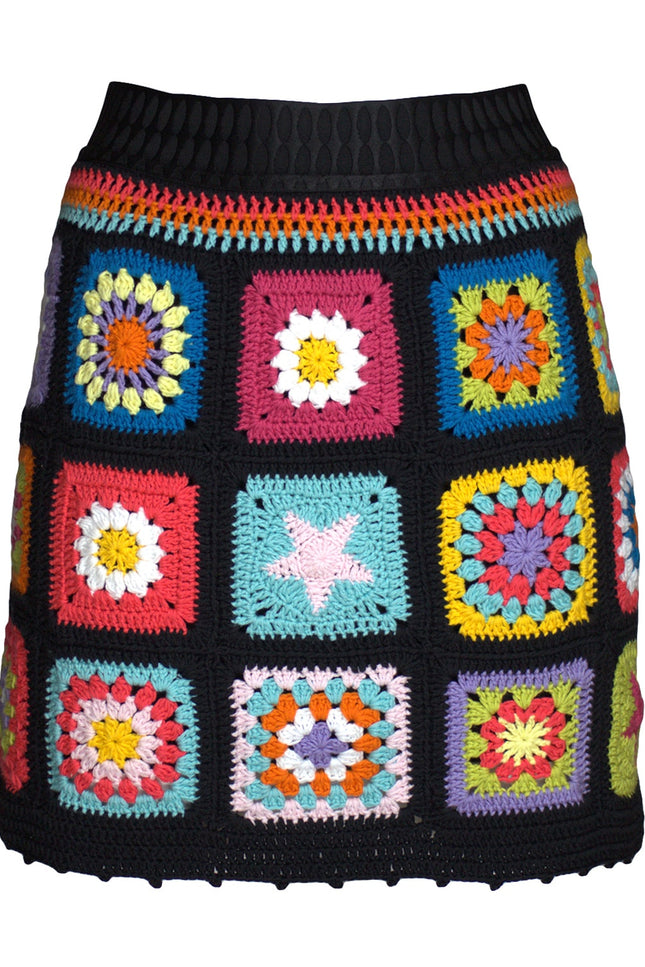 Lalipop Design | Handmade Crochet Patched Mini Skirt