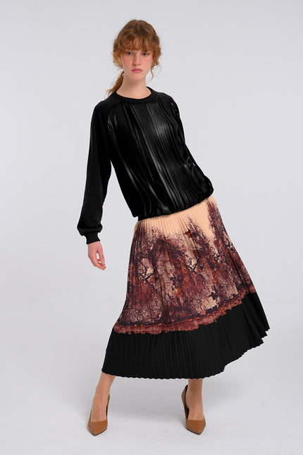 Lalipop Design | Bluza czarna bluza z frędzlami