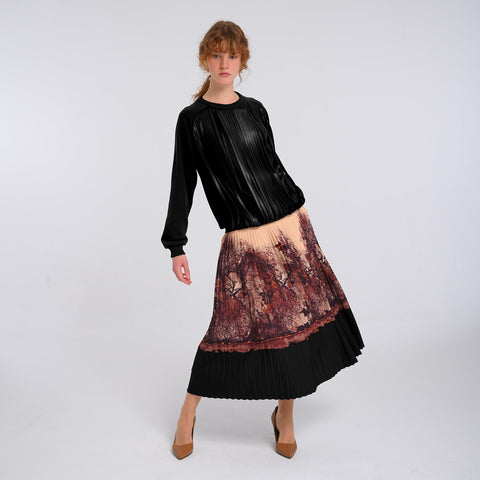 Lalipop Design | Bluza czarna bluza z frędzlami