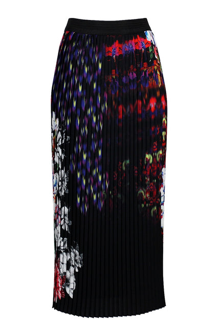 Lalipop Design | Floral Print Fully Pleated Maxi Skirt