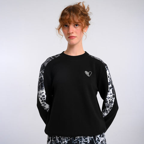 Lalipop Design | Heart Embellished Sweatshirt