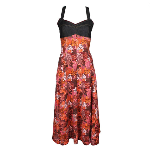 Lalipop Design | Sukienka midi z hibiskusem