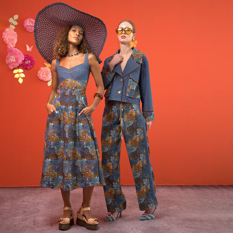 Lalipop Design | Sukienka midi w kolorze indygo