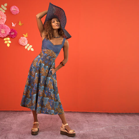 Lalipop Design | Sukienka midi w kolorze indygo