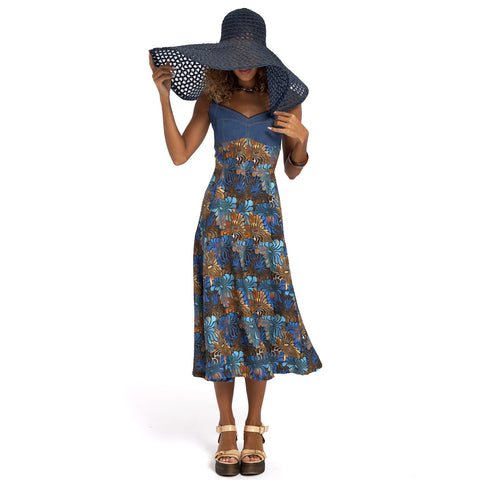 Lalipop Design | Sukienka midi w kolorze indygo