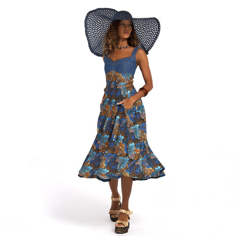 Lalipop Design | Sukienka midi w kolorze indygo