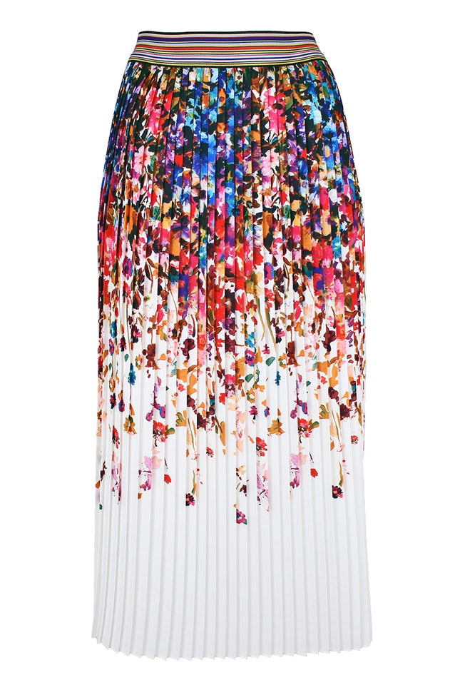 Lalipop Design | Floral Print Pleated Midi Skirt