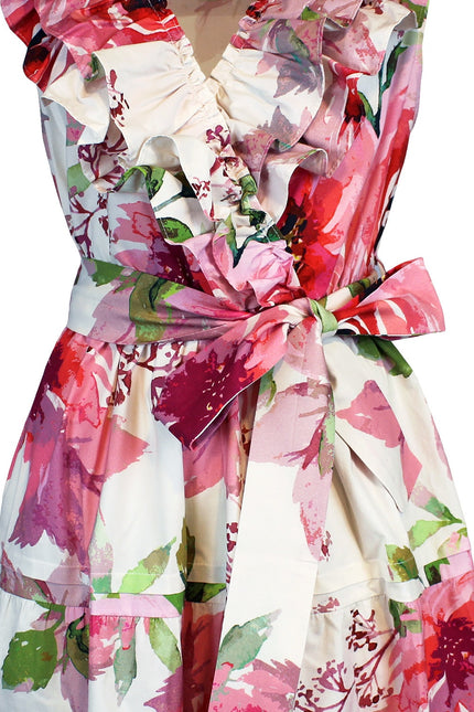 Lalipop Design | Floral Design Stretch Sleeveless Midi Dress